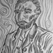 Ensaio sobre Van Gogh, 2009 - lápis sobre papel.